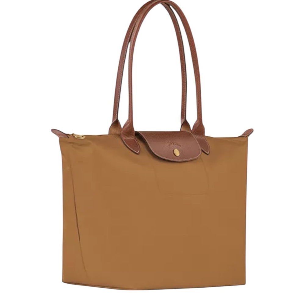 Longchamp Le Pliage Original Large Nylon Tote Bag Fawn Gold - Picture 2 of 14